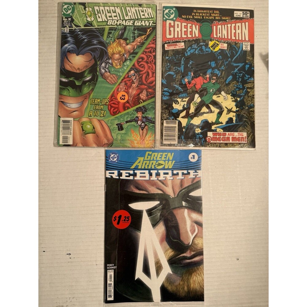 Green Lantern Green Arrow DC Comics 3 Comic Lot 80 Page Giant Book